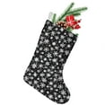 thumbnail image 1 of Christmas Stockings,Black Christmas Snowflake Pattern Stockings Christmas,14.8'' Xmas Stockings,Christmas Party Favors,Christmas Party Decorations,Christmas Stockings Personalized, 1 of 5