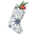 thumbnail image 1 of Christmas Stockings,Blue Christmas Snowflake Pattern Stockings Christmas,14.8'' Xmas Stockings,Christmas Party Favors,Christmas Party Decorations,Christmas Stockings Personalized, 1 of 5