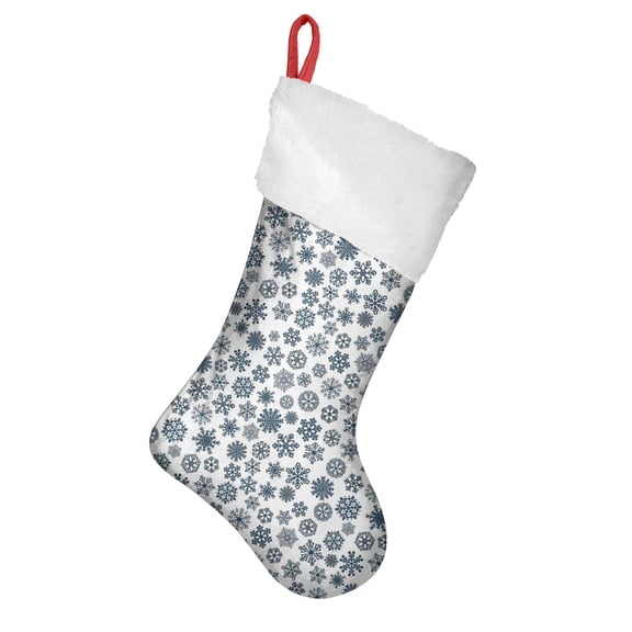 Christmas Stockings,Blue Christmas Snowflake Pattern Stockings Christmas,14.8'' Xmas Stockings,Christmas Party Favors,Christmas Party Decorations,Christmas Stockings Personalized
