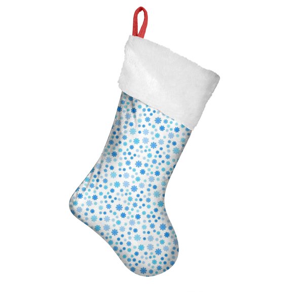 Christmas Stockings,Blue Christmas Snowflake Pattern Stockings Christmas,14.8'' Xmas Stockings,Christmas Party Favors,Christmas Party Decorations,Christmas Stockings Personalized
