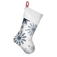thumbnail image 1 of Christmas Stockings,Blue Christmas Snowflake Pattern Stockings Christmas,14.8'' Xmas Stockings,Christmas Party Favors,Christmas Party Decorations,Christmas Stockings Personalized, 1 of 5