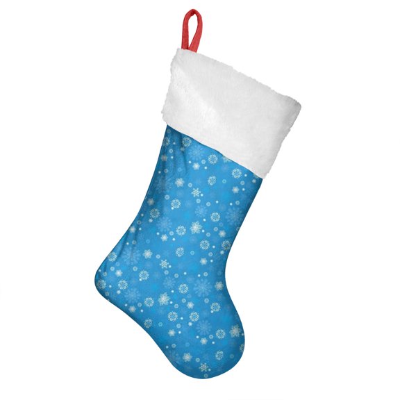 Christmas Stockings,Blue Christmas Snowflake Pattern Stockings Christmas,14.8'' Xmas Stockings,Christmas Party Favors,Christmas Party Decorations,Christmas Stockings Personalized