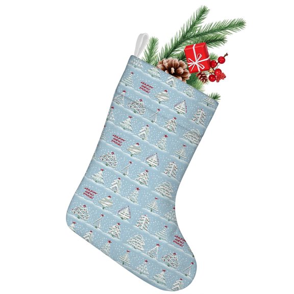 Christmas Stockings,Blue Christmas Tree Pattern Stockings Christmas,14.8'' Xmas Stockings,Christmas Party Favors,Christmas Party Decorations,Christmas Stockings Personalized