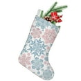 thumbnail image 1 of Christmas Stockings,Blue and Pink Christmas Snowflake Pattern Stockings Christmas,14.8'' Xmas Stockings,Christmas Party Favors,Christmas Party Decorations,Christmas Stockings Personalized, 1 of 5