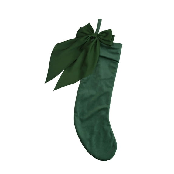 Christmas Stockings Candy Bag Bows Christmas Socks For Fireplaces Home Office Party Decorations