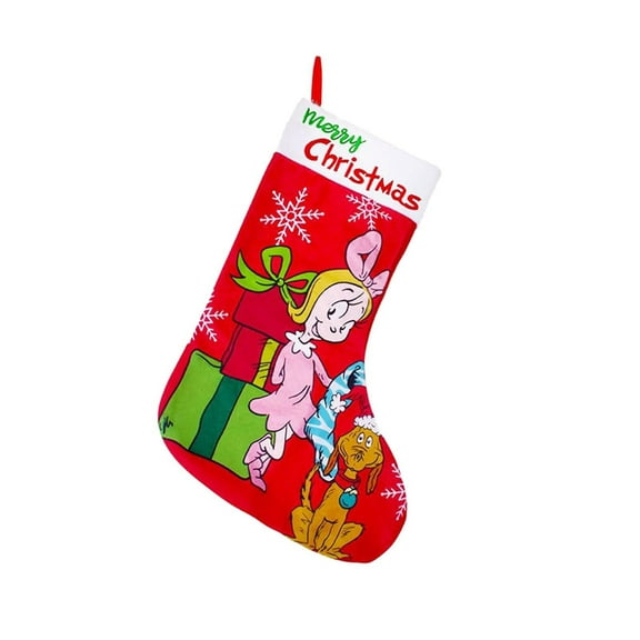 Christmas Stockings Christmas Stockings Hanging Gift Bag Socks Ornaments for Christmas Tree Fireplace Home Decorations 32x46cm