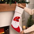 thumbnail image 1 of Christmas Stockings, Classic Holiday Xmas Stocking with Hanging Loop, Gift Bag for Fireplace Mantel, Tree and Family Holiday Decor, 1 of 8