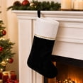 thumbnail image 1 of Christmas Stockings, Classic Holiday Xmas Stocking with Hanging Loop, Gift Bag for Fireplace Mantel, Tree and Family Holiday Decor, 1 of 7