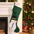thumbnail image 1 of Christmas Stockings, Classic Holiday Xmas Stocking with Hanging Loop, Gift Bag for Fireplace Mantel, Tree and Family Holiday Decor, 1 of 5