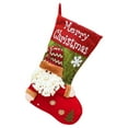 thumbnail image 1 of Christmas Stockings, Classic Large Stockings With 3D Plush Santa, Snowman, Reindeer Xmas For Fireplace, Family Holiday Christmas Decorations, Festive Stockings For Gifts, Candy, Mantle Decor, 1 of 9