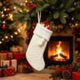 thumbnail image 1 of Christmas Stockings, Classic Xmas Stocking with Hanging Loop, Gift Bag for Fireplace Mantel, Tree and Family Holiday Decor, 1 of 6