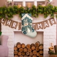 thumbnail image 1 of Christmas Stockings,Cute Light Blue Knitted Christmas Stocking Bulk Xmas Gift Bags Ornaments Christmas Tree Decorations for Fireplace Holiday Party Decor,Snowman, 1 of 3