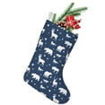 thumbnail image 1 of Christmas Stockings,Dark Blue Christmas Animal Pattern Stockings Christmas,14.8'' Xmas Stockings,Christmas Party Favors,Christmas Party Decorations,Christmas Stockings Personalized, 1 of 5
