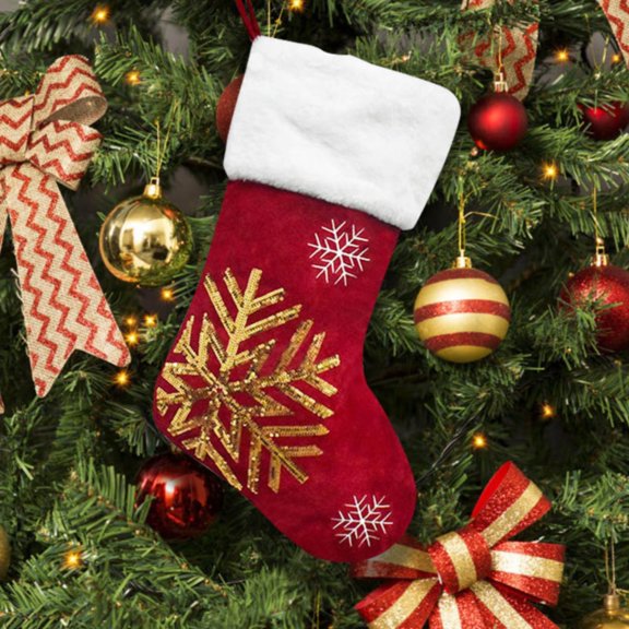 Christmas Stockings Gift Bag Candy Sock Bags Snowflake Deer Socks Burlap Christmas Tree Decor/ Christmas Socks Gift Bag Gd1