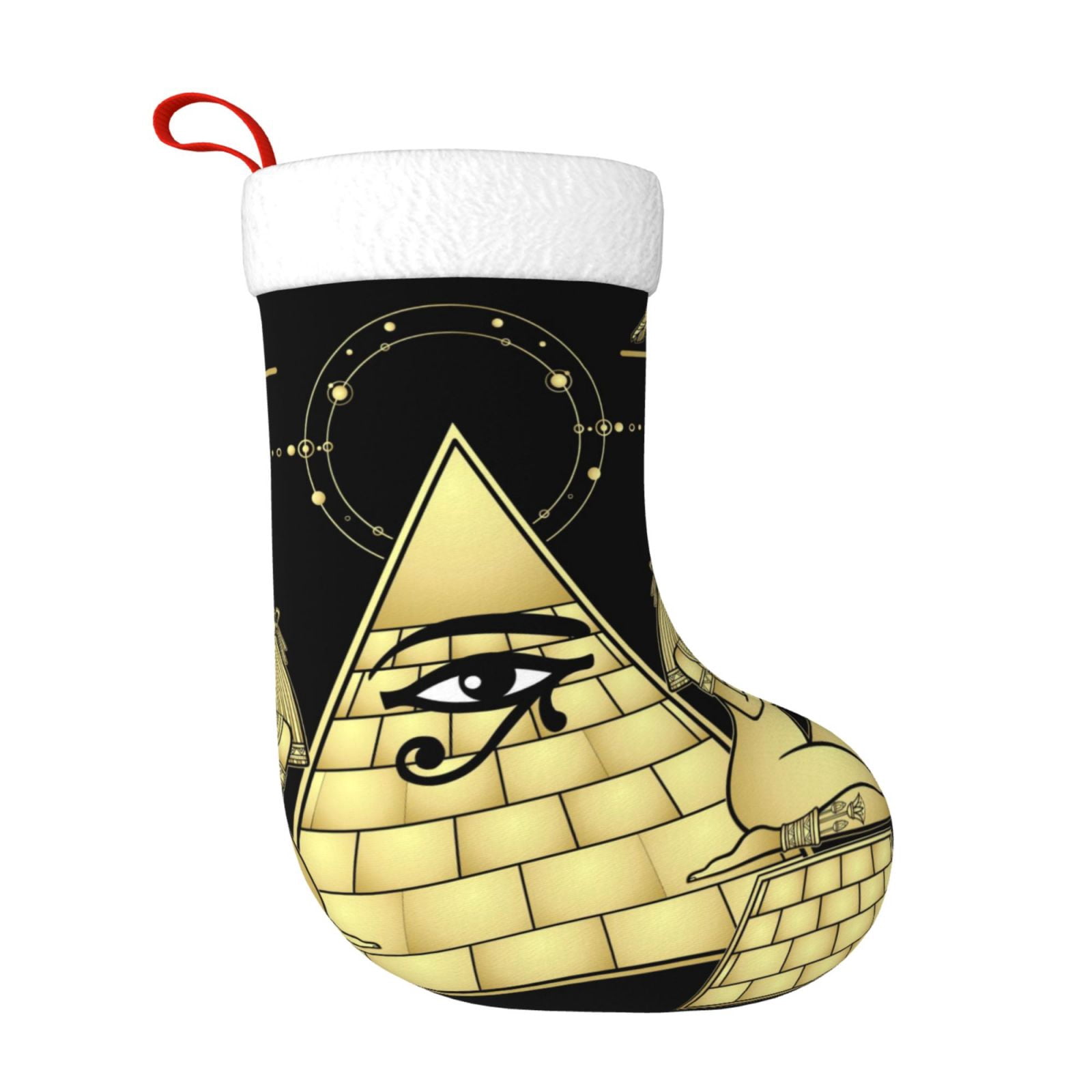 Christmas Stockings Girls Priests Guard The Egyptian Pyramid Large ...