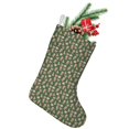 thumbnail image 1 of Christmas Stockings,Green Christmas Gingerbread and Tree Pattern Stockings Christmas,14.8'' Xmas Stockings,Christmas Party Favors,Christmas Party Decorations,Christmas Stockings Personalized, 1 of 5