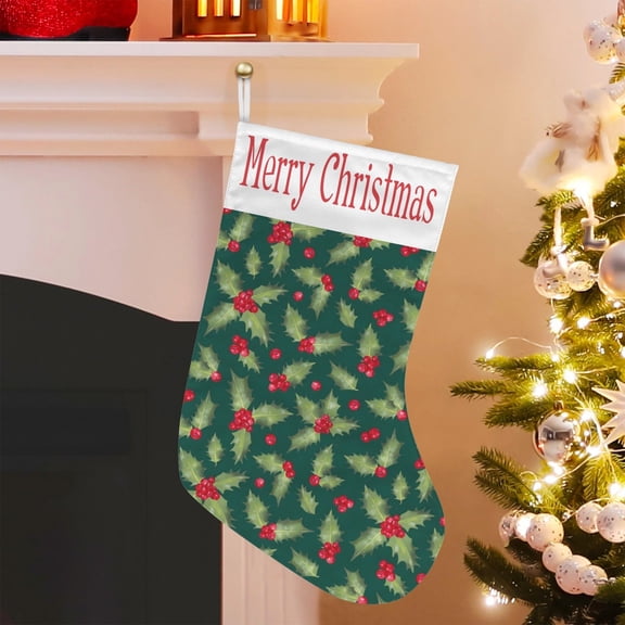 Christmas Stockings | Holiday Stocking Sock | Holly