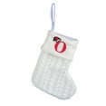 thumbnail image 1 of Christmas Stockings, Knit Monogram Embroidered Christmas Stocking Decorations, 7.9 inch Mini Xmas Stcokings for Kids, Family Holiday Xmas Party Decor, Ivory, 1 of 5