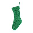 thumbnail image 1 of Christmas Stockings,Knitted Socks Christmas Decoration,Christmas Cable Knit Stocking,11.81 Inch Knitted Xmas Stocking,Christmas Party Fireplace Family Hanging Stocking Decorations,Green, 1 of 5