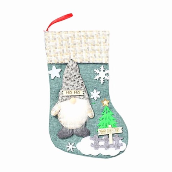 Christmas Stockings Lovely Candy Gift Bag Gnome Christmas Hanging Socks Christmas Socks For Tree Fireplace Decoration
