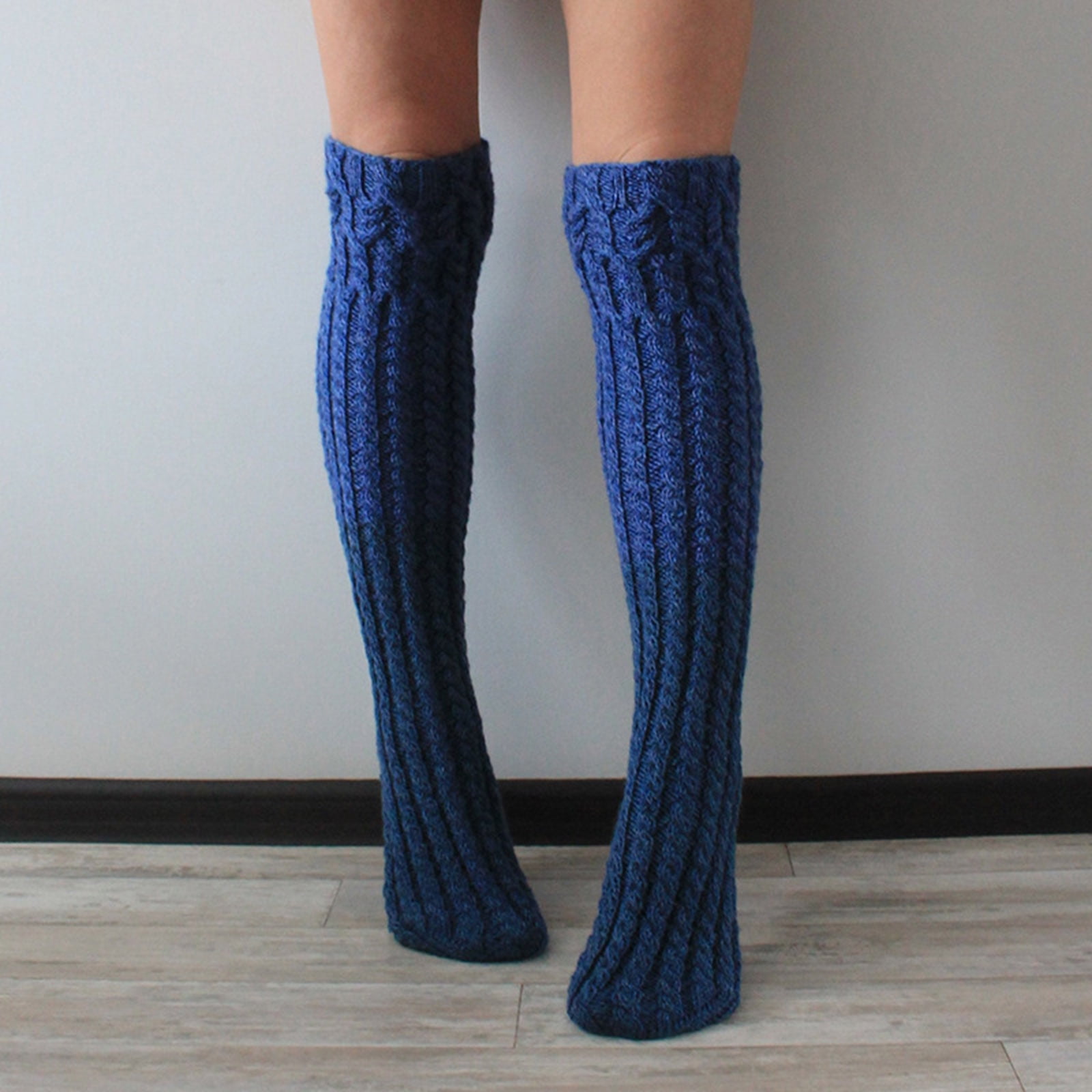 Christmas Stockings Man Hairy Leg Tights for Women Women s Cable Knitted Thigh High Boot Socks Extra Long Winter Stockings Over Knee Leg Warmers Walmart