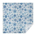 thumbnail image 1 of Blue Christmas Snowflake Pattern Square Tablecloth,Waterproof Square Table Cover,Wipeable Spillproof Washable Table Cover for Home Kitchen Party Decor 52"x52"(132x132cm), 1 of 6