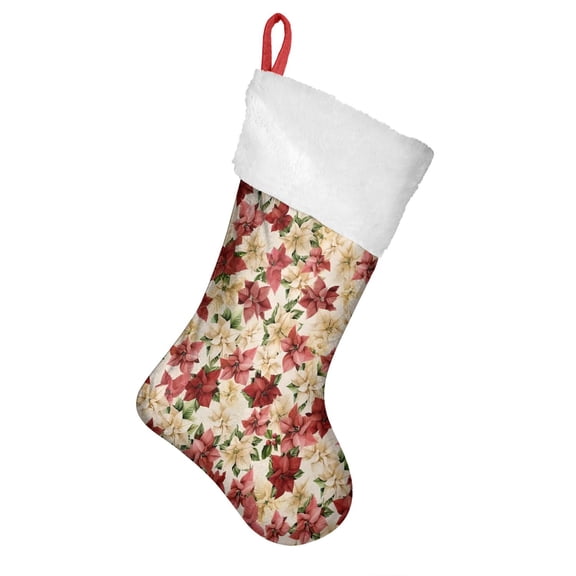 Christmas Stockings,Multicolor Christmas Floral Pattern Stockings Christmas,14.8'' Xmas Stockings,Christmas Party Favors,Christmas Party Decorations,Christmas Stockings Personalized