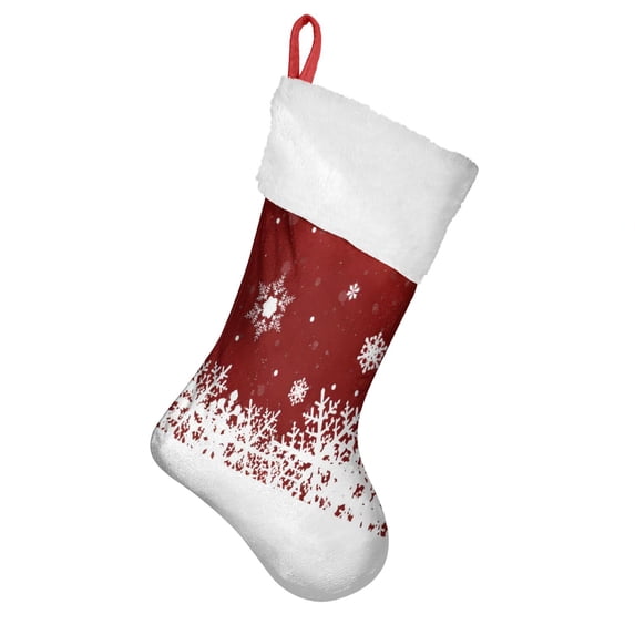 Christmas Stockings,Red Christmas Snowflake Pattern Stockings Christmas,14.8'' Xmas Stockings,Christmas Party Favors,Christmas Party Decorations,Christmas Stockings Personalized