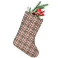 thumbnail image 1 of Christmas Stockings,Red and Green Plaid Christmas Pattern Stockings Christmas,14.8'' Xmas Stockings,Christmas Party Favors,Christmas Party Decorations,Christmas Stockings Personalized, 1 of 5