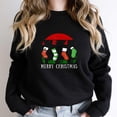 thumbnail image 1 of Christmas Stockings Socks Funny Merry Christmas Xmas Vintage Retro Graphic SW5984 Unisex Sweatshirt, Up to Size 5XL, 1 of 2