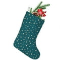 thumbnail image 1 of Christmas Stockings,Teal Christmas Star Pattern Stockings Christmas,14.8'' Xmas Stockings,Christmas Party Favors,Christmas Party Decorations,Christmas Stockings Personalized, 1 of 5