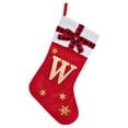 thumbnail image 1 of Christmas Stockings Velvet with Embroidered Pattern Letters Initial Customized Family Ornament Large Fireplace Stockings Plush Cuff Holiday Party Home Xmas Tree Decor Gift Bags, 1 of 5