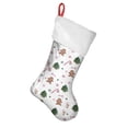thumbnail image 1 of Christmas Stockings,White Christmas Gingerbread Man Pattern Stockings Christmas,14.8'' Xmas Stockings,Christmas Party Favors,Christmas Party Decorations,Christmas Stockings Personalized, 1 of 5