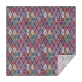 thumbnail image 1 of Red Boho Ethnic Geometric Pattern Square Tablecloth,Waterproof Square Table Cover,Wipeable Spillproof Washable Table Cover for Home Kitchen Party Decor 60"x60"(152x152cm), 1 of 6