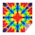 thumbnail image 1 of Rainbow Tie Dye Mandala Pattern Square Tablecloth,Waterproof Square Table Cover,Wipeable Spillproof Washable Table Cover for Home Kitchen Party Decor 42"X42"(107x107cm), 1 of 6
