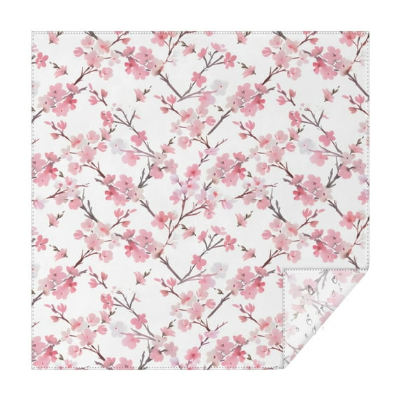 Pioneer Flower Floral Print Pattern Square Tablecloth,Waterproof Square Table Cover,Wipeable Spillproof Washable Table Cover for Home Kitchen Party Decor 42"X42"(107x107cm)