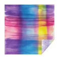 thumbnail image 1 of Colorful Watercolor Stripe Pattern Square Tablecloth,Waterproof Square Table Cover,Wipeable Spillproof Washable Table Cover for Home Kitchen Party Decor 60"x60"(152x152cm), 1 of 6
