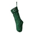 thumbnail image 1 of Christmas Stockings with Initials 19.7 Inches Large Knit Embroidered Letter Christmas Xmas Stocking Gifts for Family Fireplace Party Decoration, 1 of 9