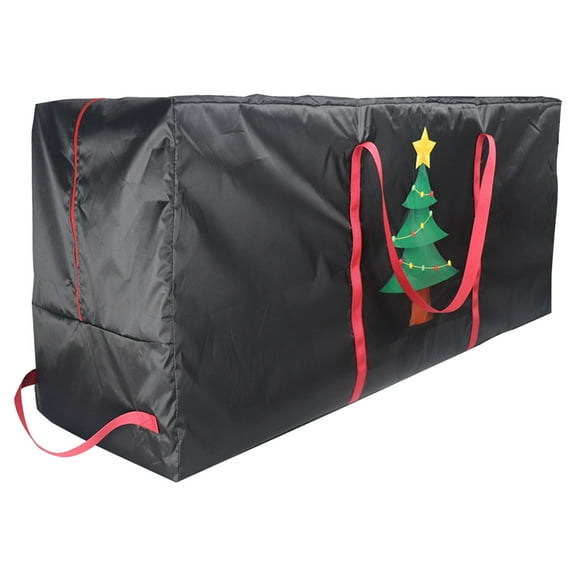 Christmas Storage Bag 48.03x20.07x14.96in Heavy Duty Waterproof Christmas Tree Storage Bag with Durable Handles & Zipper Cover Large-capacity Quilt Clothes Warehouse Storage Container
