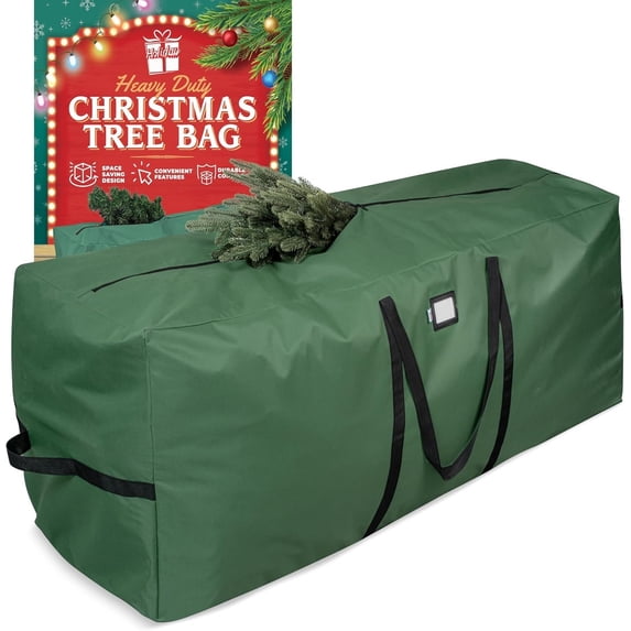 Christmas Storage Bag Fits Up to 7.5ft Tall Artificial Tree, with Durable Handles & Zipper Xmas Tree Storage Bag ()
