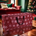 thumbnail image 1 of Christmas Storage Bag Organizer Waterproof Dustproof Red Plastic For Holiday Christmas Tree Storage, 1 of 6