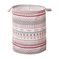 thumbnail image 1 of Christmas Storage Basket, Foldable Laundry Hamper with Waterproof Lining, Large Collapsible Bin for Blankets Toys, Festive Home Organizer, 1 of 7