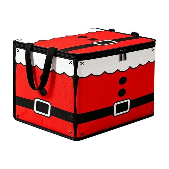 Christmas Storage Bins with Lids and Carrying Handle,Foldable Storage ...