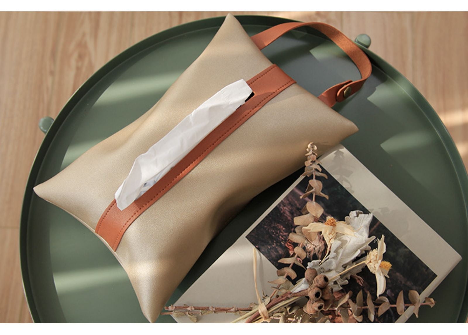 Christmas Storage Containers Clearance Color Matching Tissue Bag, Car T Tissue Box, Leather