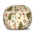 thumbnail image 1 of Christmas Storage Toy Bag Chair, New Zealand Poinsettia Flower Xmas Trees Surprise Boxes Art Culture, Stuffed Animal Organizer Washable Bag, Small Size, Olive Green Yellow, by Ambesonne, 1 of 3