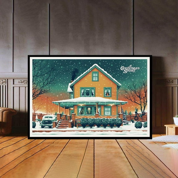 A Christmas Story Classic Christmas Movie Poster, High Quality Canvas Print, Popular Poster For Wall Aesthetic Decor, A1,A2,A3,A4,A5,27X40, Unframed Poster Size 16x24