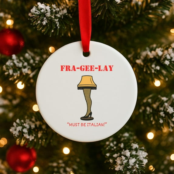 Christmas Story Leg Lamp Ornament, Classic Xmas Movie, Holiday Favors For Guests,