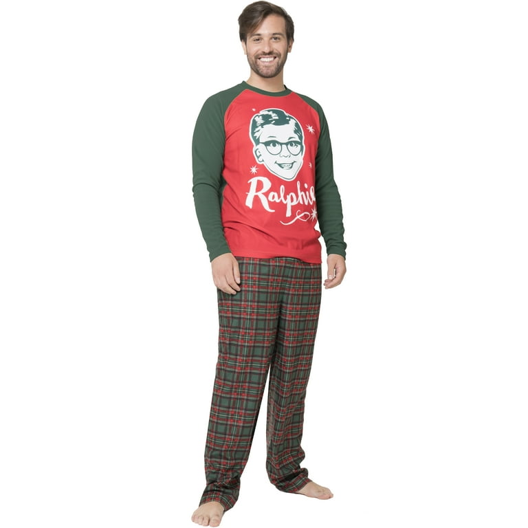 Christmas Story Mens Ralphie Plaid Pajama Set