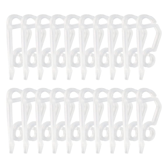 Christmas String Light Clips Reusable Gutter Light Hooks Outdoor Light Hangers Decor Light Clamps Quick Installation Clips for Decorating Lights, Christmas Party(0.82*1.96"),20Pcs