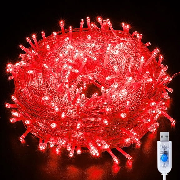 Christmas String Lights,10M 80LED Fairy Lights Indoor Fairy Lights Indoor Outdoor Rope Fairy String Lights USB Powered